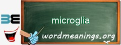 WordMeaning blackboard for microglia